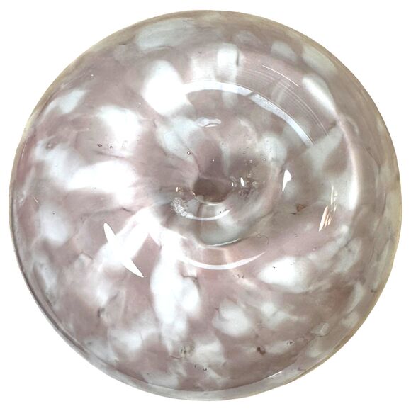 Blown Glass Pink Marble Mini Vase 4.5 inches - Picture 2 of 5